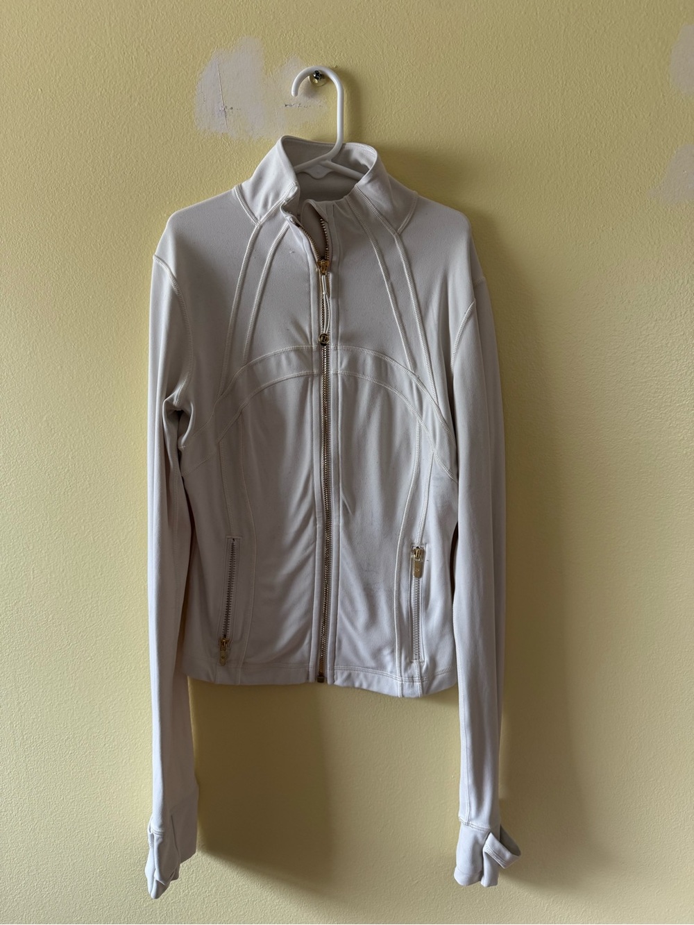 lululemon athletica Women's Cream Full-Zip Bomber Jacket